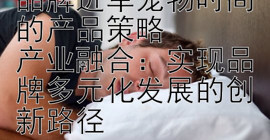 开拓新领域：时尚品牌进军宠物时尚的产品策略  
产业融合：实现品牌多元化发展的创新路径